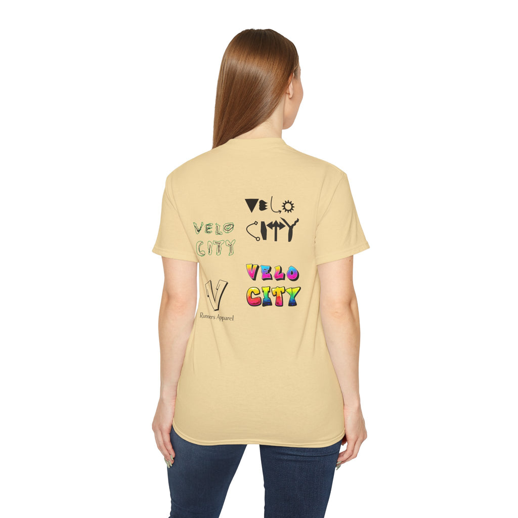 velocity logo T-shirt: ULTRA COTTON-100%