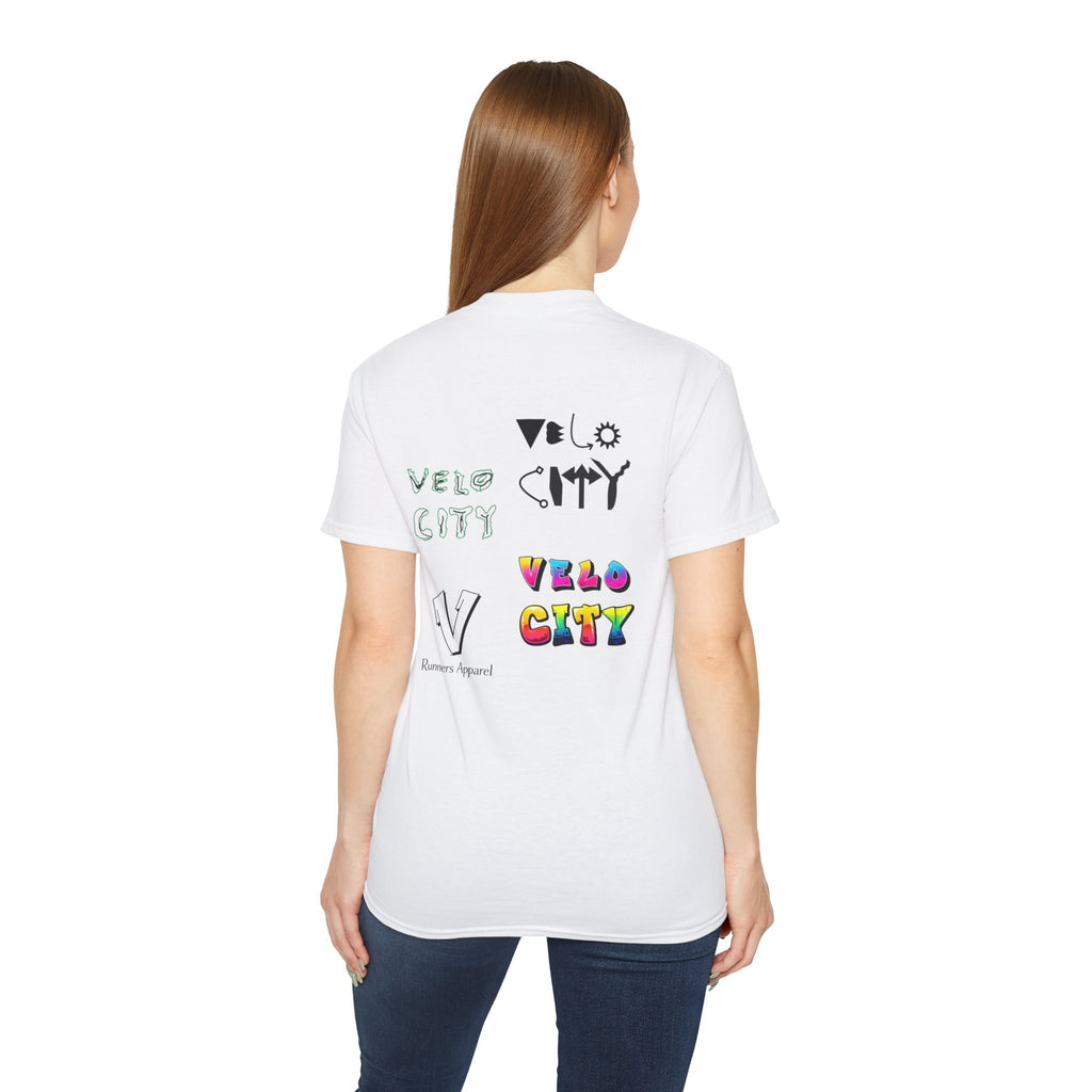 velocity logo T-shirt: ULTRA COTTON-100%