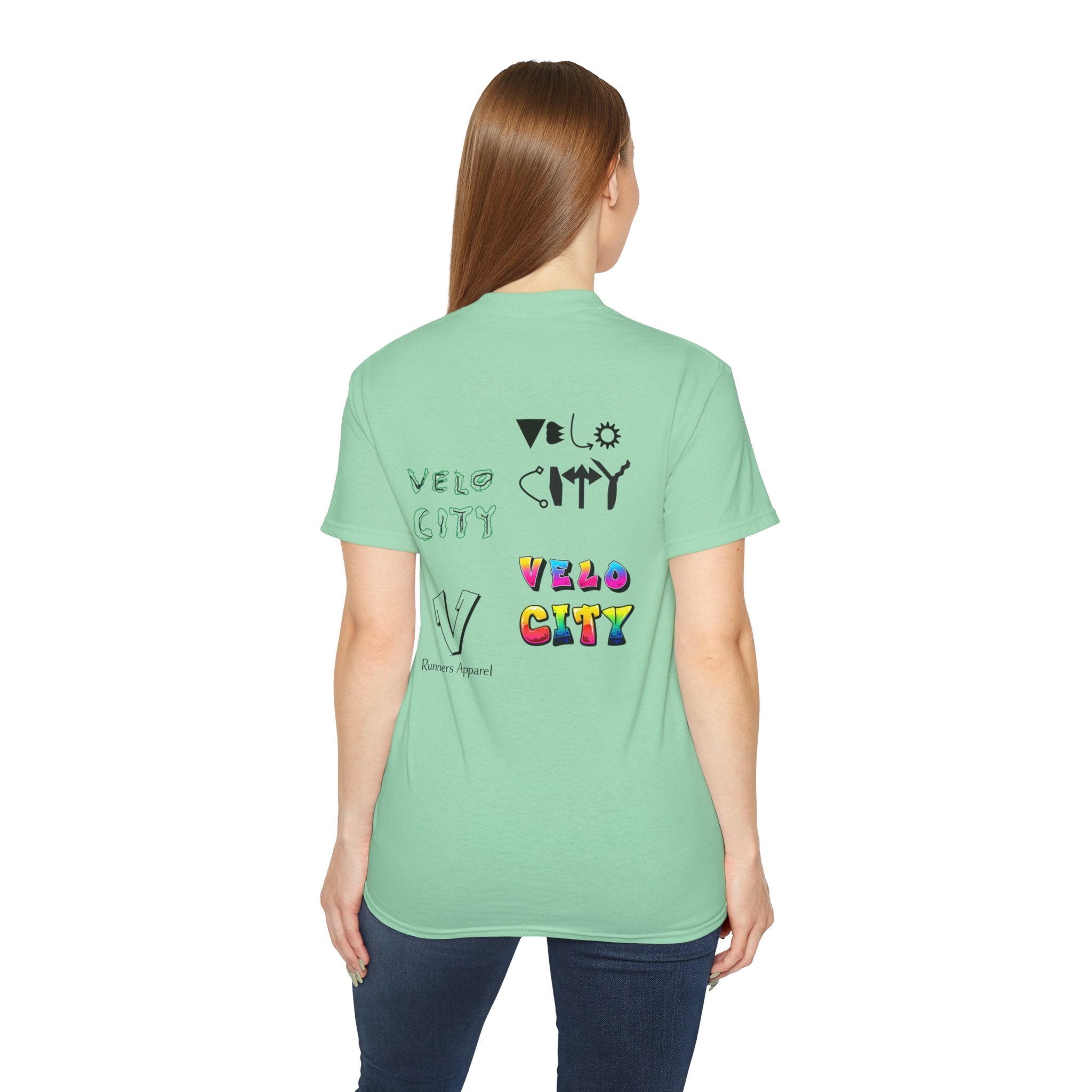 velocity logo T-shirt: ULTRA COTTON-100%